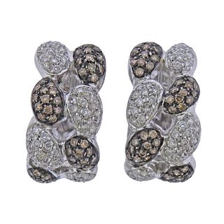 18k Gold Fancy Diamond Earrings