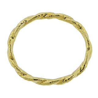 Ippolita 18k Gold Twist Bangle Bracelet