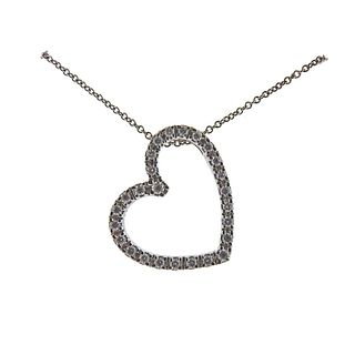 Effy 14k Gold Diamond Heart Pendant Necklace
