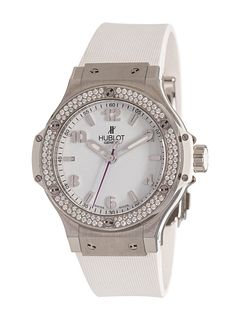 HUBLOT, STAINLESS STEEL AND DIAMOND LIMITED EDITION REF. 361 742885 'BIG BANG' WRISTWATCH
