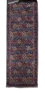 Antique Persian Yazd Long Rug , 5'10" x 17'10"