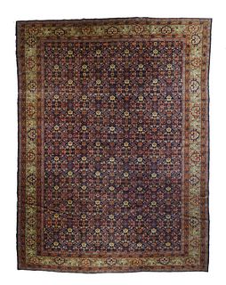 Antique Persian Tabriz, 8'8" x 11'6"