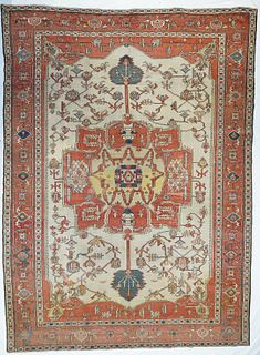 Antique Persian Serapi, 9'2" x 12'7"