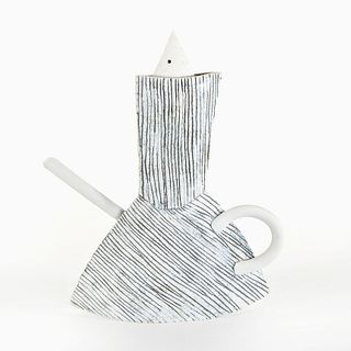 Harris Deller, Porcelain Sculptural Teapot, 1985