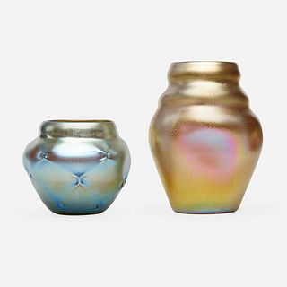 Tiffany Studios, Vases, set of two