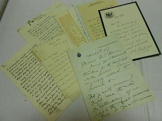 Collection of 12 letters and notes by women writers, most 19th century, including: May Morris (1930)