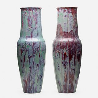 Ernest Chaplet, Monumental vases, pair