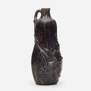 Emile Decoeur, Gourd vase with handle