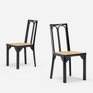 Josef Hoffmann, Chairs, pair