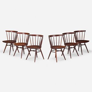 George Nakashima, Straight-Back chairs, set of six