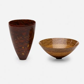 Mike Shuler, Cabinet vase and bowl