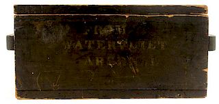 1862 Dated Wooden Box for .69 Caliber Musket Cartridges 