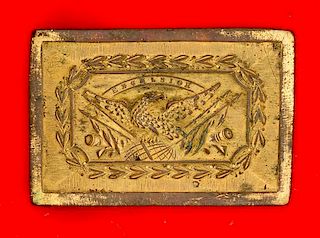 1840s New York Militia Sword Belt Plate 