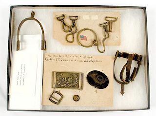 Lot of Civil War Relics Related to the 101st NY 