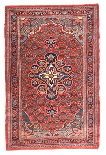 Antique Persian Bidjar, 4'9" x 7'6"