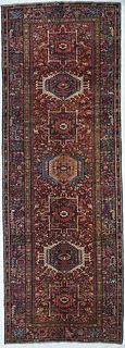 Vintage Persian Karajeh Long Rug, 4'8" x 13'6"