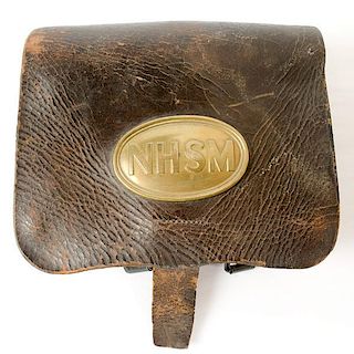 Model 1861 .58 Caliber Cartridge Box with New Hampshire Plate 