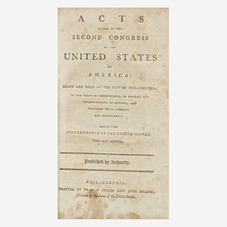 [Americana] Acts Passed at the Second Congress of the United States of America: Begun and Held at the City of Philadelphia...