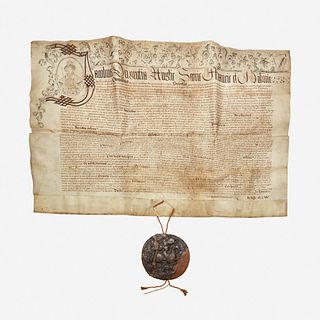 [Autographs & Manuscripts] James I of England and VI of Scotland Manuscript Letters Patent