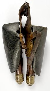 Pair of 19th Century Saddle Pommel Holsters 