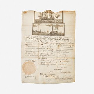 [Presidential] Madison, James, and James Monroe Printed Document, signed
