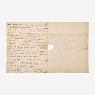 [Presidential] [First Ladies] [Jackson, Rachel] Group of 3 Manuscript Documents