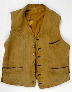 Identified Confederate Staff Officer's Vest 