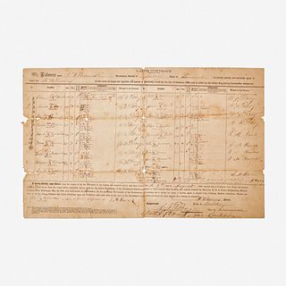 [African-Americana] Freedmen's Bureau Labor Contract and Other Documents Relating to the Plantation of John Heard Burns