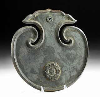 19th C. Japanese Edo Period Bronze Umpan Gong