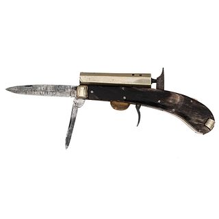 James Rodgers "Self Protector" Percussion Knife Pistol