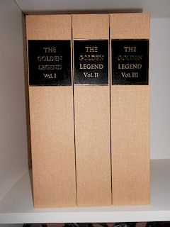 VORAGINE (Jacobus de) The Golden Legend, translated by William Caxton, 3 volumes, Kelmscott Press, 1