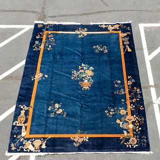 HAND WOVEN CHINESE ART DECO RUG