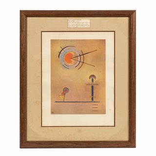 WASSILY KANDINSKY, ABSTRACT LITHOGRAPH, FRAMED