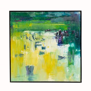 NGUYEN TRI MINH, MCM ABSTRACT OIL ON CANVAS