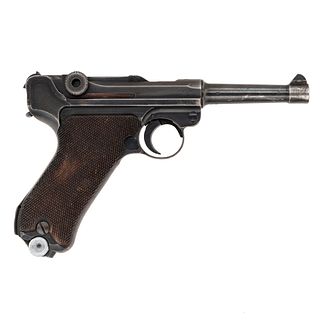 **Mauser 42 Code P08 Luger Pistol Dated 1940 with Holster