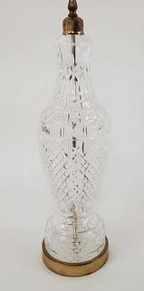 LARGE WATERFORD CRYSTAL TABLE LAMP
