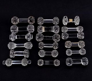 18 MISC. CUT CRYSTAL KNIFE RESTS