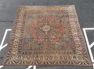HAND WOVEN KHORASSAN ROOM SIZE RUG 14' 5" X 12' 8"
