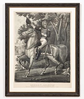 GENERAL ANDREW JACKSON ON HORSEBACK, WAR OF 1812,