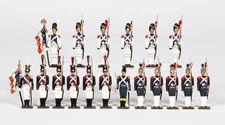 18PC MIGNOT "FRENCH STANDING GUARD" TOY SOLDIERS