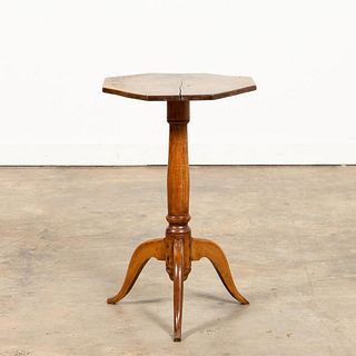 E.19TH C. AMERICAN FEDERAL PINE CANDLE STAND