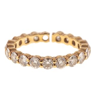 A Diamond Eternity Band in 14K Yellow Gold