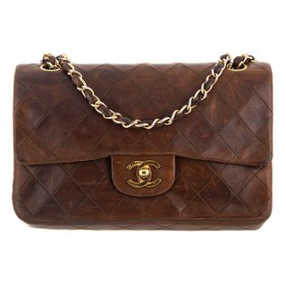 A Vintage Chanel Classic Small Double Flap Bag