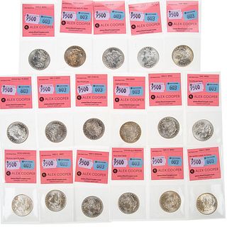 17 Different & Nice Mint State Morgan Dollars