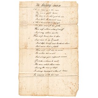 c 1780 to 1800 Original New England Poem THE HAPPY MAN