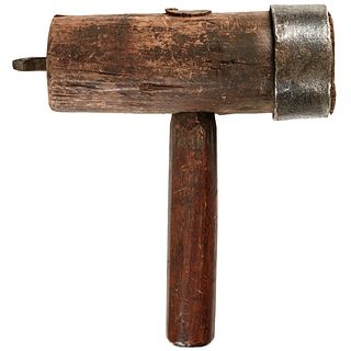 c. 1770-1800 Revolutionary War to Federal Period Blacksmiths Stamping Hammer