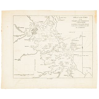 1775 Rev. War Map of Boston, Days Produced before it was Declared in Rebellion