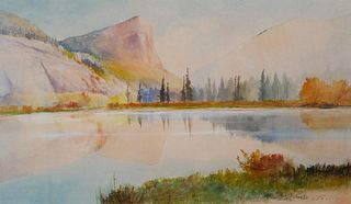 ALFRED FEYEN PERRIN, Watercolor Landscape