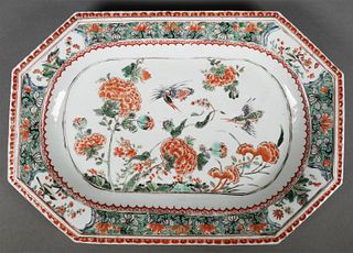 Chinese Export Famille Verte Porcelain Platter