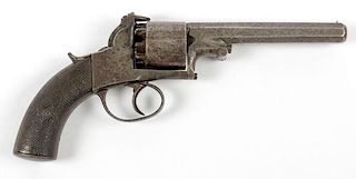 English Percussion Double-Action Revolver 